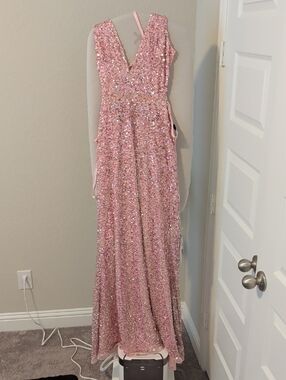 chinese dress ladies Mac Duggal - Long Sleeve Ruched Waist A-Line Gown main image 0